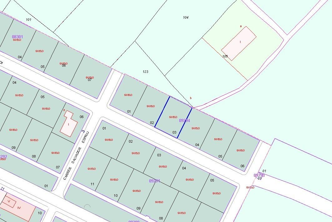 Parcel·la plana urbana en venda